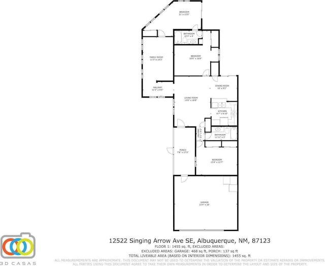 12522 Singing Arrow Ave SE, Albuquerque, NM 87123 - plan