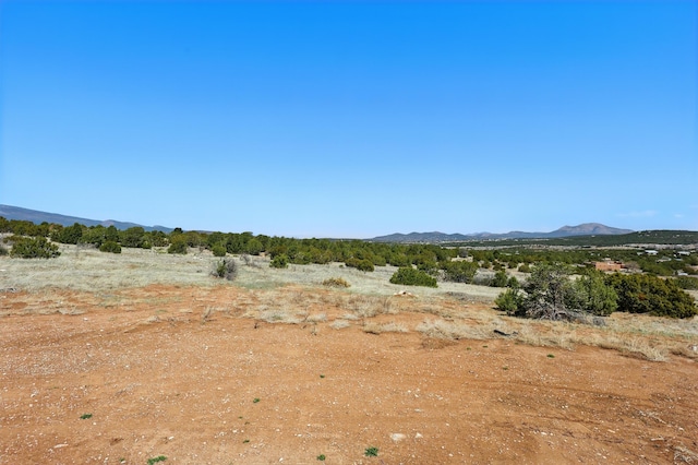 view of landscape with a mountain view