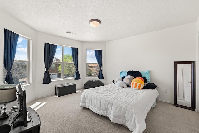 10532 Box Canyon Pl NW, Albuquerque, NM 87114 - carpeted bedroom with a textured ceiling and baseboards