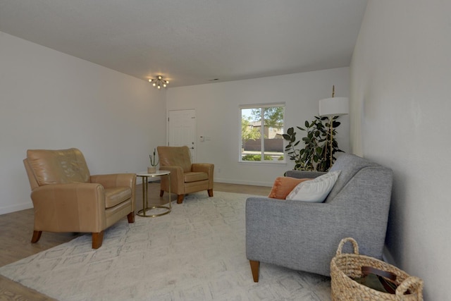 1807 Avenida Comunidad, Rio Rancho, NM 87124 - living area featuring light wood-type flooring and baseboards