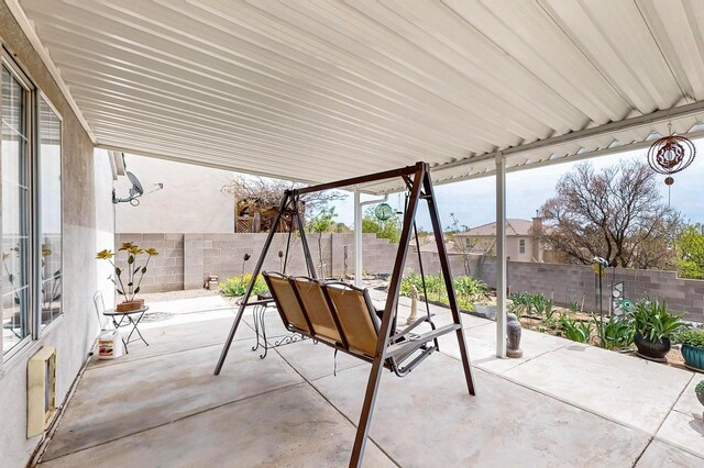 3940 Trailing Pl NW, Albuquerque, NM 87114 - fenced backyard with a patio
