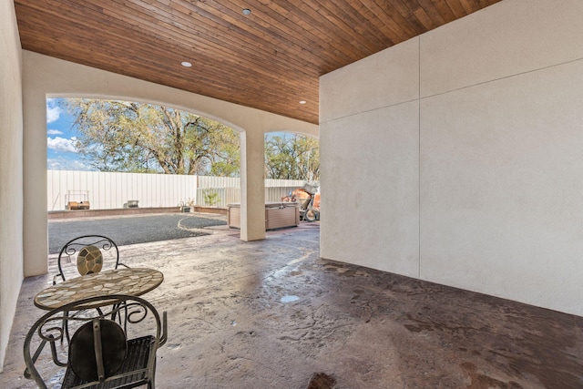 2912 William St SE, Albuquerque, NM 87102 - view of patio featuring fence private yard