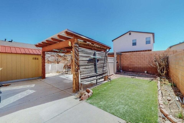 2740 Wilder Loop NE, Rio Rancho, NM 87144 - view of yard with a storage shed, an outbuilding, and a fenced backyard