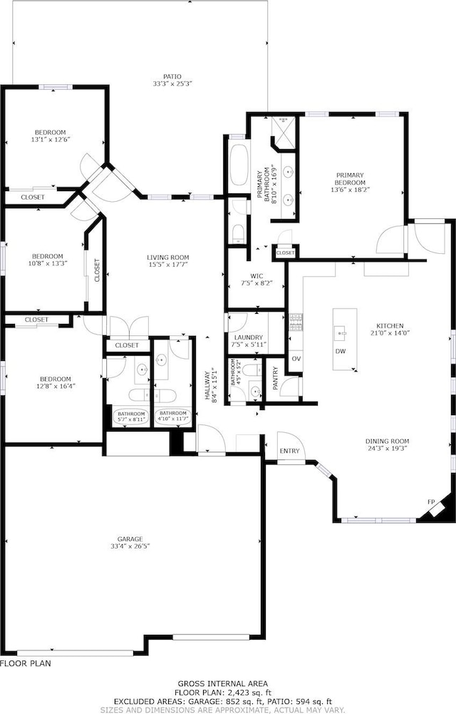 4621 27th Ave NE, Rio Rancho, NM 87144 - property floor plan