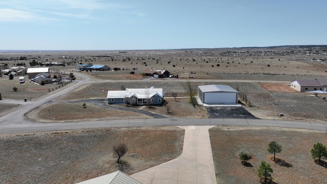 bird's eye view featuring a rural view