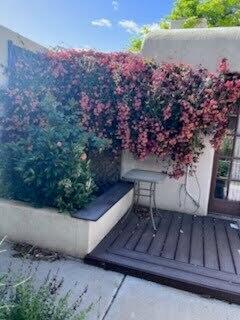 exterior space with stucco siding