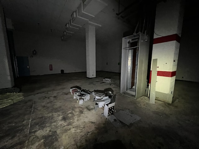 view of basement