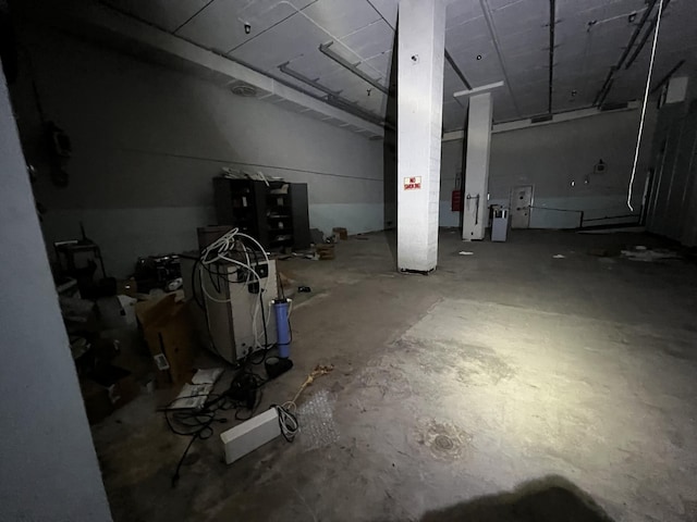 view of below grade area