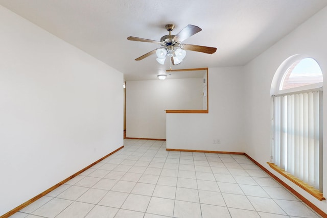 8021 Ruidoso Ct NE, Albuquerque, NM 87109 - spare room with baseboards and ceiling fan