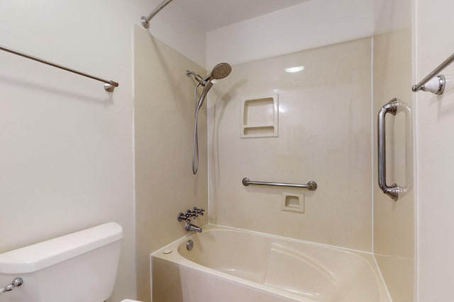 8021 Ruidoso Ct NE, Albuquerque, NM 87109 - bathroom featuring toilet and shower / bathtub combination