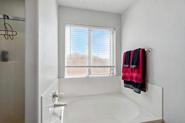 5909 Night Shadow Ave NW, Albuquerque, NM 87114 - full bath with a bath and a stall shower