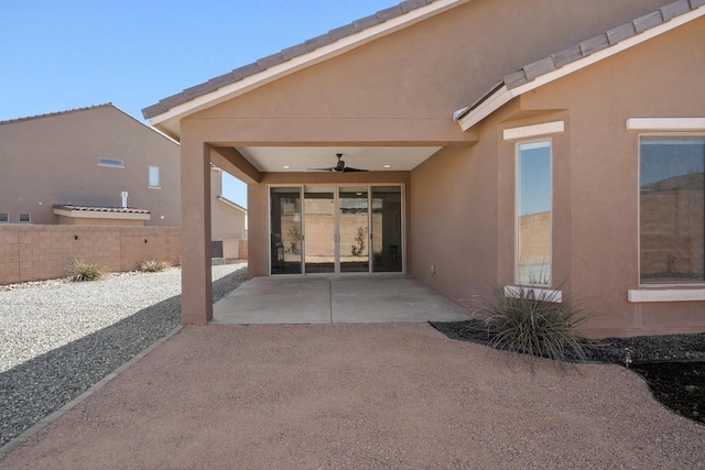 3003 Turquesa SE, Rio Rancho, NM 87124 - view of patio / terrace featuring ceiling fan