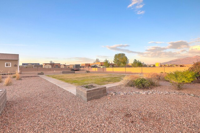 1797 Vargas Rd SE, Rio Rancho, NM 87124 - view of yard at dusk