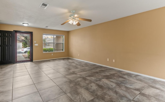 7419 Tolleson Ave NW, Albuquerque, NM 87114 - unfurnished room featuring baseboards, visible vents, and ceiling fan
