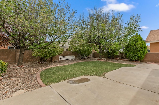 7419 Tolleson Ave NW, Albuquerque, NM 87114 - view of yard with a patio area and a fenced backyard