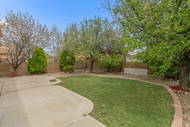 7419 Tolleson Ave NW, Albuquerque, NM 87114 - view of yard featuring a fenced backyard and a patio