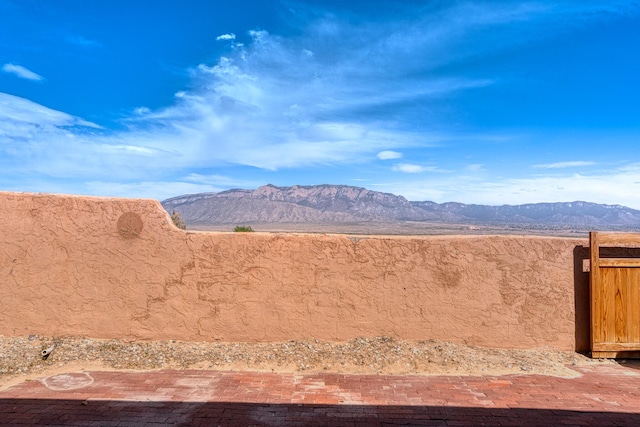 view of mountain background