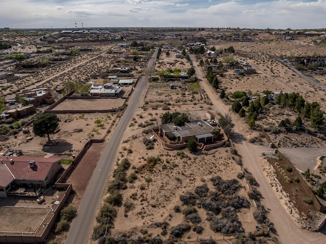 aerial overview of property's location with a desert landscape
