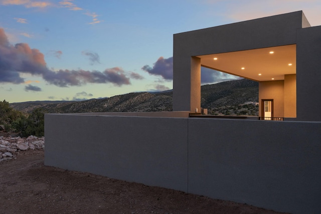 262 Diamond Tail Rd, Placitas, NM 87043 - exterior space with a mountain view