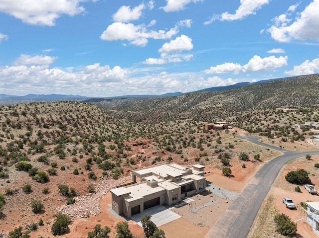 262 Diamond Tail Rd, Placitas, NM 87043 - aerial view featuring a desert view, a mountain view, and a rural view