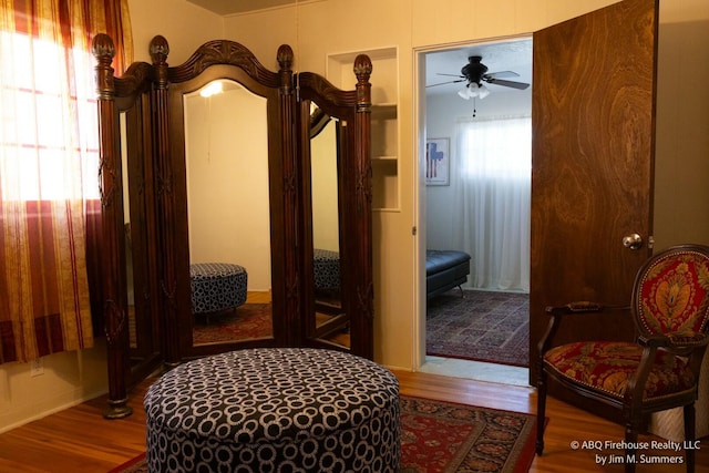 interior space featuring wood finished floors