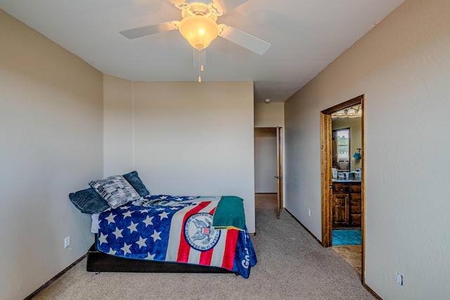 5016 Frontier Rd NE, Rio Rancho, NM 87144 - carpeted bedroom featuring a ceiling fan and baseboards