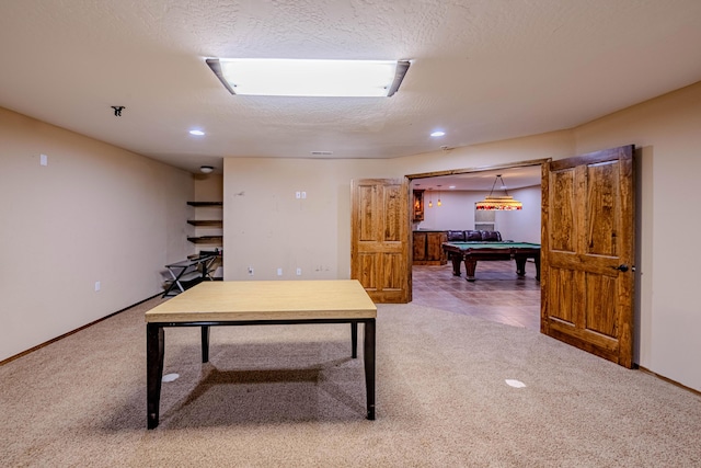 5016 Frontier Rd NE, Rio Rancho, NM 87144 - playroom with recessed lighting, pool table, baseboards, and light carpet