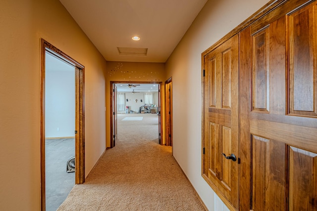 5016 Frontier Rd NE, Rio Rancho, NM 87144 - hallway featuring light carpet