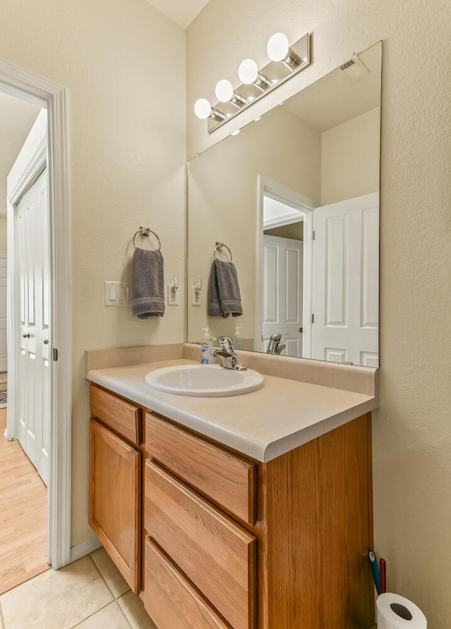 4449 Sunflower Ct SE, Rio Rancho, NM 87124 - bathroom with vanity and tile patterned floors