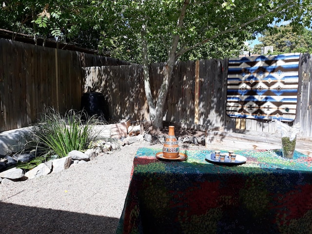 exterior space with fence