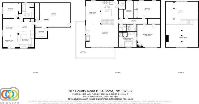 387 County Rd B64, Pecos, NM 87552 - room layout