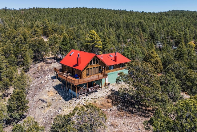 387 County Rd B64, Pecos, NM 87552 - view of subject property with a forest