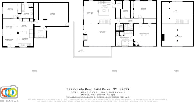 387 County Rd B64, Pecos, NM 87552 - room layout