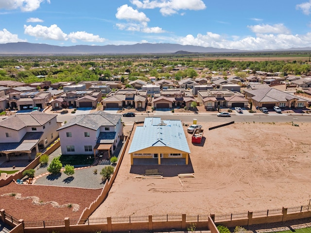 1561 Corta Corona, Los Lunas, NM 87031 - aerial view featuring a mountain view and a residential view