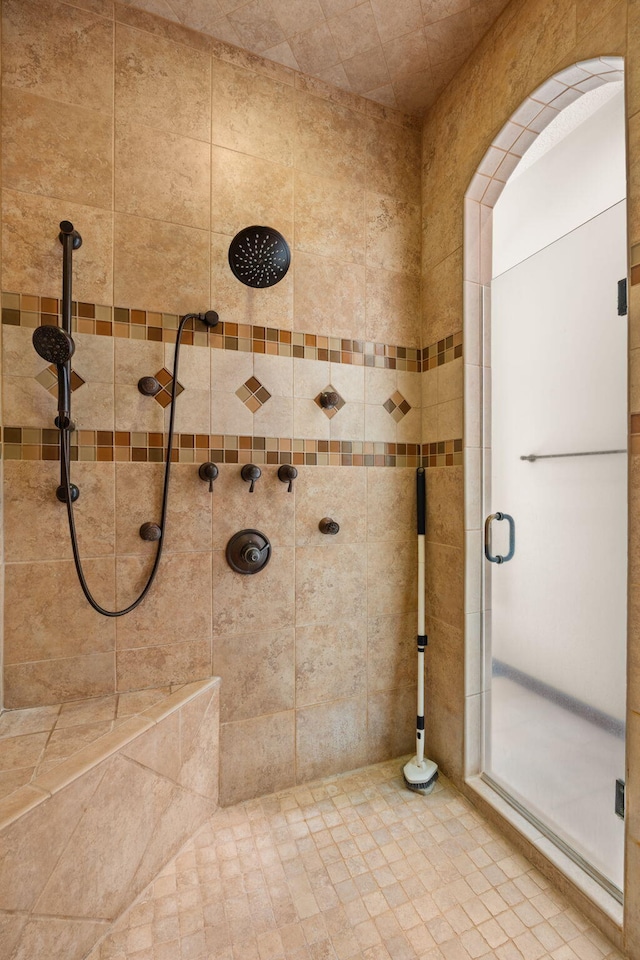 full bath with a stall shower