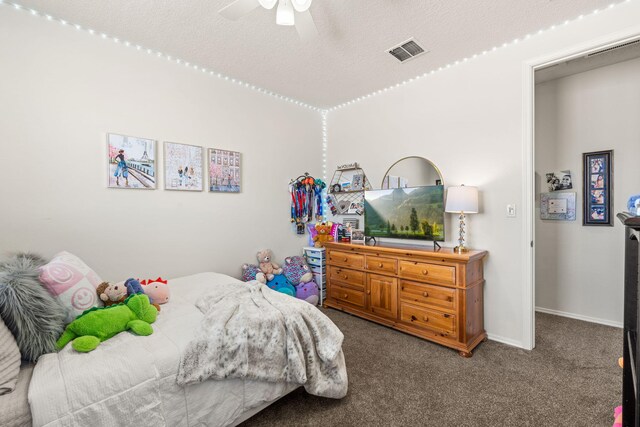 4024 Colina Roja Ln NE, Rio Rancho, NM 87124 - bedroom featuring carpet, baseboards, and ceiling fan
