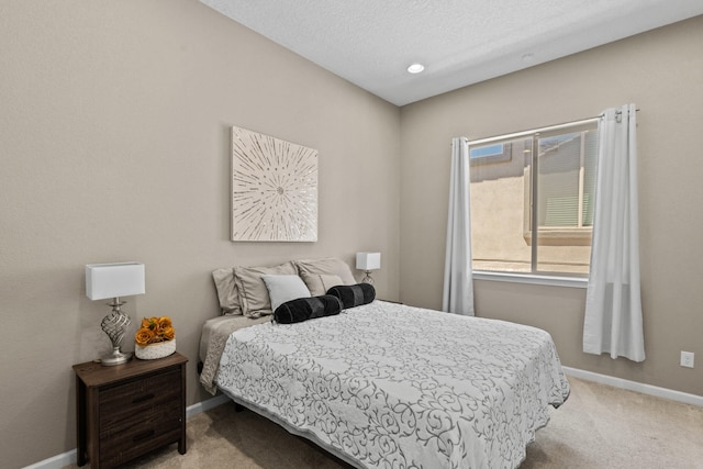 12209 Bear Valley Ln NW, Albuquerque, NM 87120 - bedroom with baseboards, recessed lighting, and light colored carpet