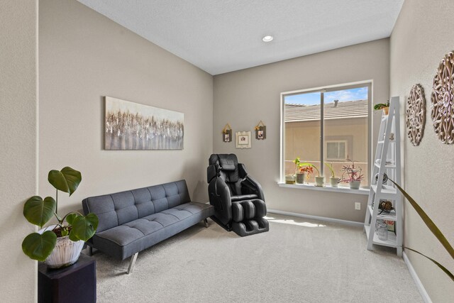 12209 Bear Valley Ln NW, Albuquerque, NM 87120 - living area with baseboards and carpet
