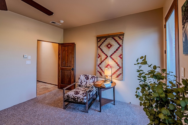 6 Storyteller Ct, Sandia Park, NM 87047 - sitting room with carpet floors