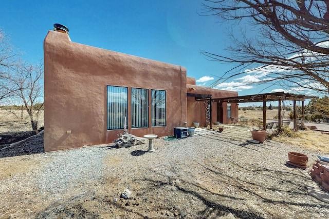 view of rear view of property