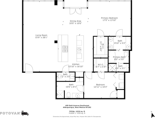 100 Gold Ave SW Unit 404, Albuquerque, NM 87102 - view of property floor plan