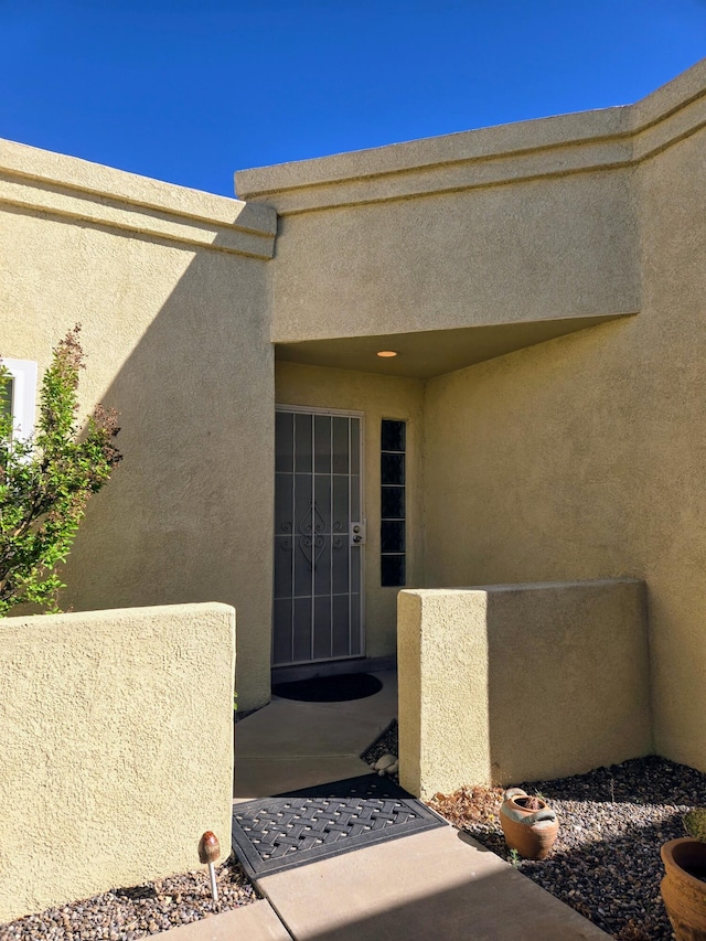 3404 Esplanade Pl SE, Rio Rancho, NM 87124 - entrance to property with stucco siding