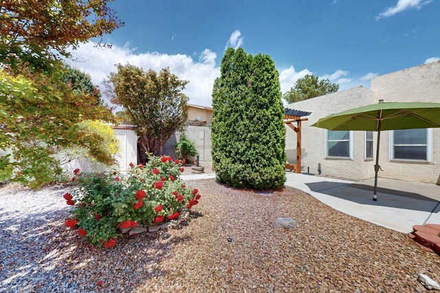 4532 Habershaw Rd NW, Albuquerque, NM 87120 - view of yard featuring a patio area