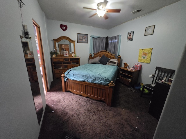 4505 Driftwood Ave NW, Albuquerque, NM 87114 - bedroom with carpet flooring and a ceiling fan