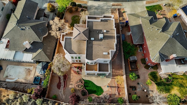 aerial view featuring a residential view