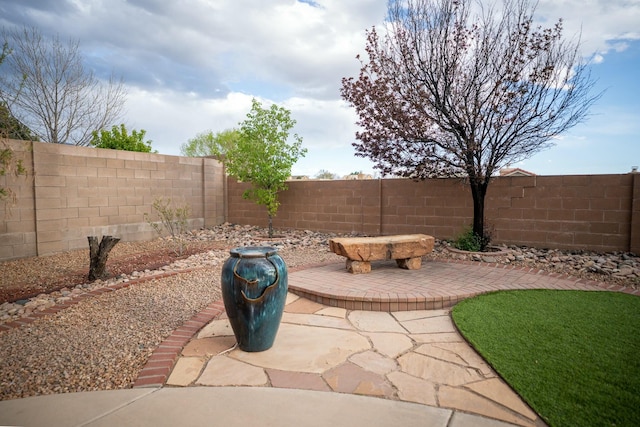 view of patio / terrace featuring a fenced backyard