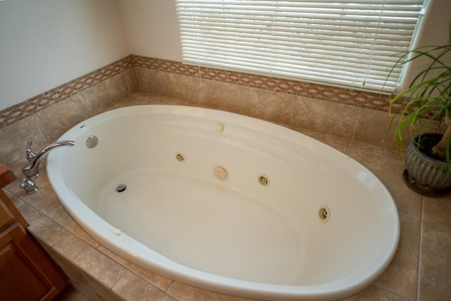bathroom featuring a jetted tub