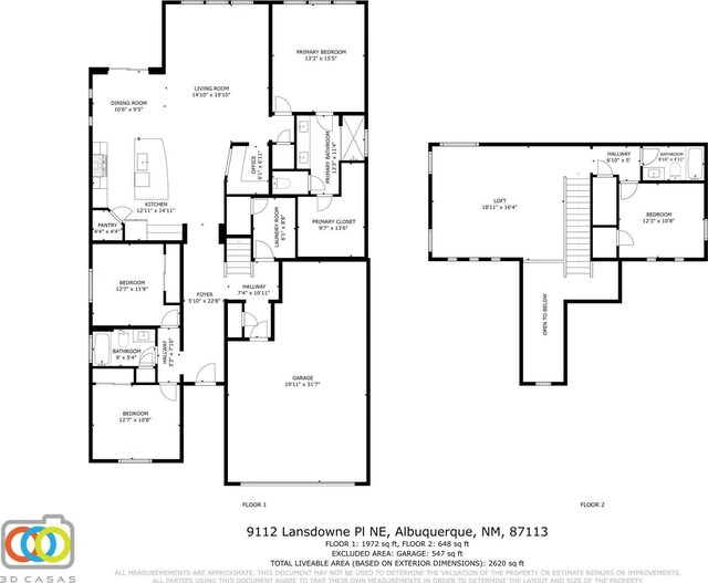 9112 Lansdowne Pl NE, Albuquerque, NM 87113 - home floor plan