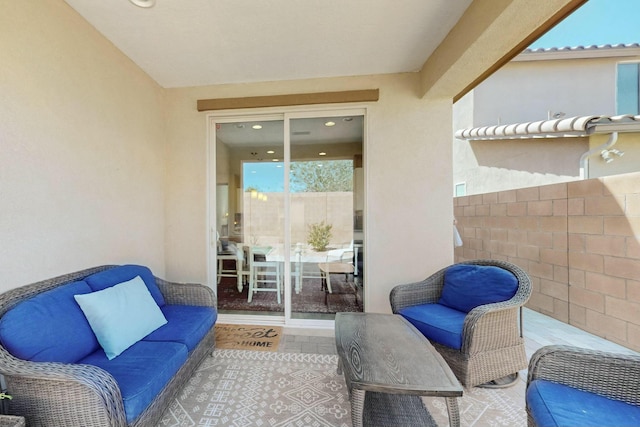 9112 Lansdowne Pl NE, Albuquerque, NM 87113 - view of patio / terrace featuring an outdoor living space