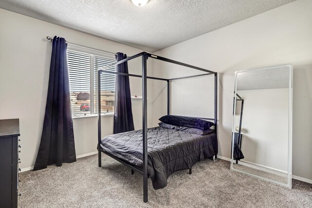 6952 Napoleon Rd NE, Rio Rancho, NM 87144 - bedroom with carpet floors, a textured ceiling, and baseboards